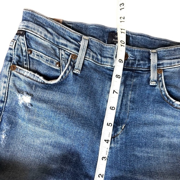 Citizens of Humanity Rocket Crop High Rise Ripped Skinny Jeans - Picture 14 of 15